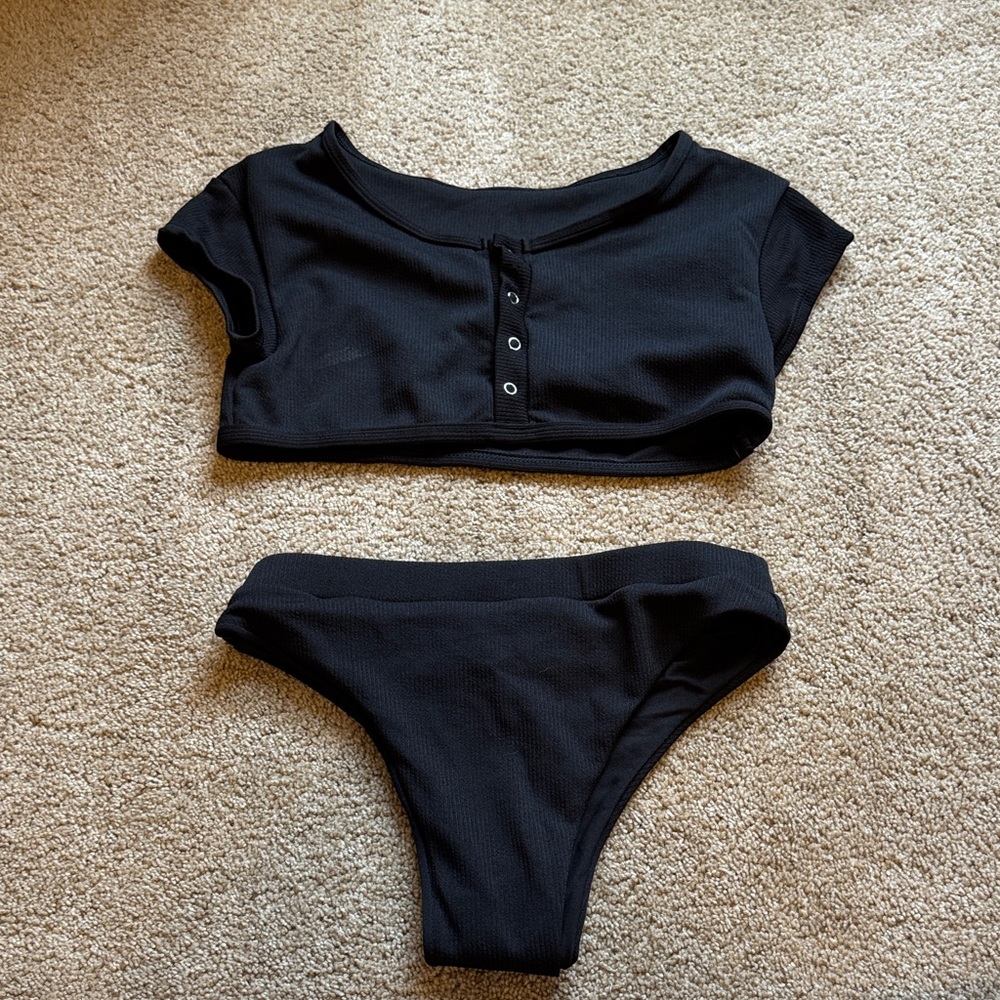 SHEIN Black Bikini Set